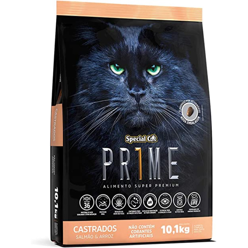 Ração Specialle Gato Castrados Salmão 10,1KG